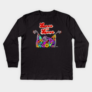 LOVE IS LOVE YZMA Kids Long Sleeve T-Shirt